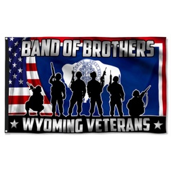 Veteran Band Of Brothers Wyoming Veterans Flag Banner 42531