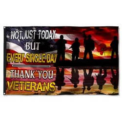 Veteran Not Just Today But Every Single Day, Thank You Veterans Flag Banner 42533
