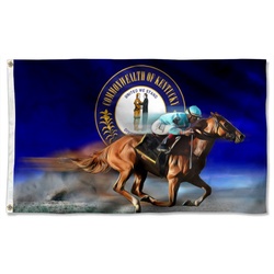 Kentucky Derby Horse Racing Flag Banner 42108