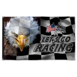 Racing Let us Go Racing Flag Banner 42110