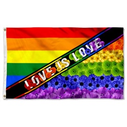 LGBT Pride Flowers Flag Banner 42720