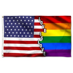 LGBT Pride Love Is Love Flag Banner 42724