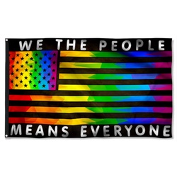 LGBT Pride We The People Means Everyone Flag Banner 42723