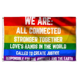 Social Equality LGBT Rainbow Flag Banner 42732