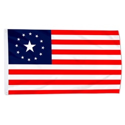 New Fallout Pre War American Flag, the NYC Evacuation Day of 1783 described at the end of the American Revolution Flag Banner