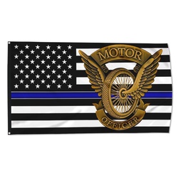 Motor Officer Flag Banner