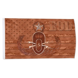 EOD Flag Banner Brown