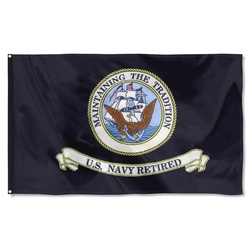 U.S. Navy Retired Flag Banner