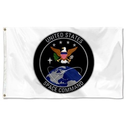 United States Space Command Emblem 2019 Flag Banner
