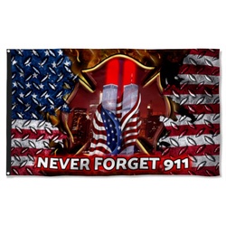 911 Never Forget Flag Banner 41904