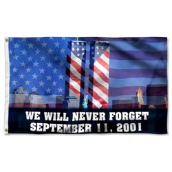 911 Patriot Day September 11 Attacks Never Forget 911 Flag Banner 41917