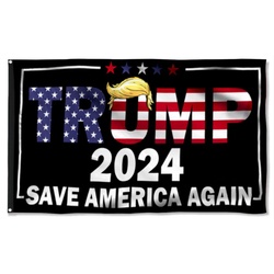 Trump 2024 Save America Again Flag Banner