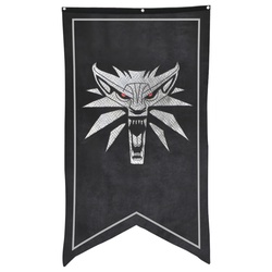 The Witcher School of the Wolf Flag Banner 30x50inch
