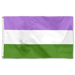 Gender Queer Pride Flag Banner