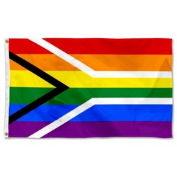 South African Rainbow Pride Flag Banner