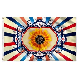 Hippie Sunflower Flag Banner 60816