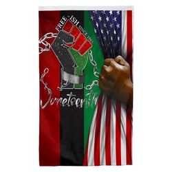 Juneteenth African American Flag Banner 60823