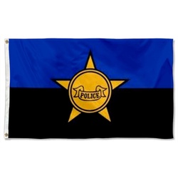Policeman Rememberance Flag Banner