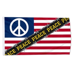 Stand For Peace American Flag Banner