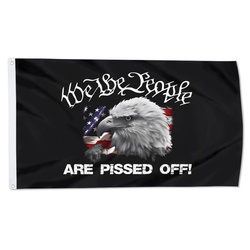 We the People are Pissed Off Flag Eagle banner
