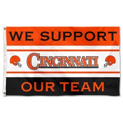 We Support Our Team Cincinnati Flag Banner