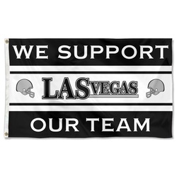 We Support Our Team Las Vegas Flag Banner