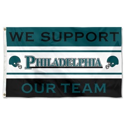 We Support Our Team Philadelphia Flag Banner