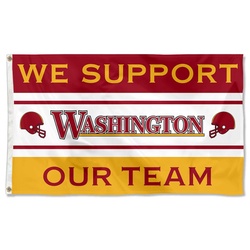 We Support Our Team Washington Flag Banner