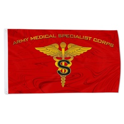 Army Medical Specialist Corps Flag Banner