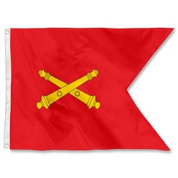 Custom Guidon Banner US Army Artillery Branch Field Artillery Flag Double Sided