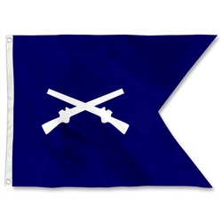 copy of Custom Guidon Banner US Army Infantry Branch Flag Double Sided