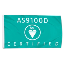 BSI AS9100 Certified Flag  Banner