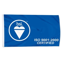 BSI ISO 9001 2000 Flag Banner