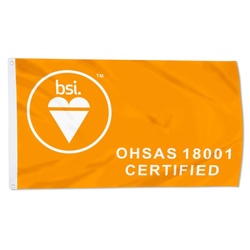 BSI OHSAS 18001 Flag Banner