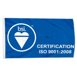French BSI ISO 9001 2008 Flag Banner