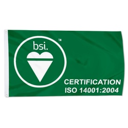 French BSI ISO 14001 2004 flag Banner