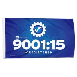 ISO 9001 15 Registered Flag Banner