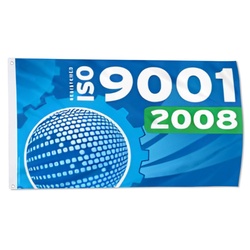 ISO 9001 2008 Flag Banner