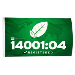 ISO 14001 04 Registered Flag Banner