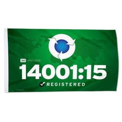 ISO 14001 15 Registered Flag Banner
