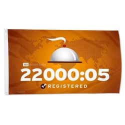 ISO 22000 05 Registered Flag Banner