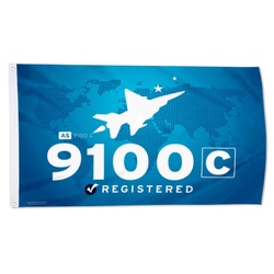 ISO AS9100C Registered Flag Banner
