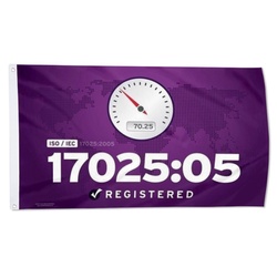 ISO IEC 17025 05 Registered Flag Banner