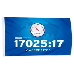 ISO IEC 17025 17 Registered Flag Banner