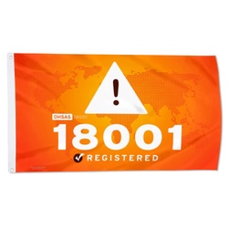 OHSAS 18001 Registered Flag Banner