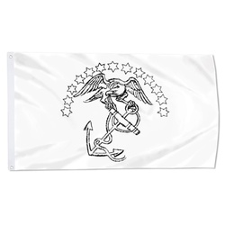 Old School EGA USMC Flag Banner