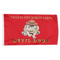 USMC DEVIL DOG Flag Banner