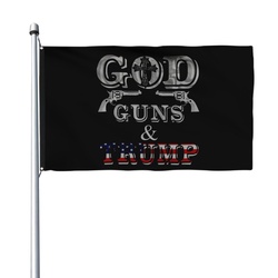 God Guns & Trump Flag Banner