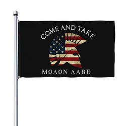 Come And Take Molon Labe Flag Banner