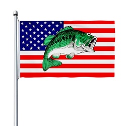 USA Bass Fish Flag Banner
